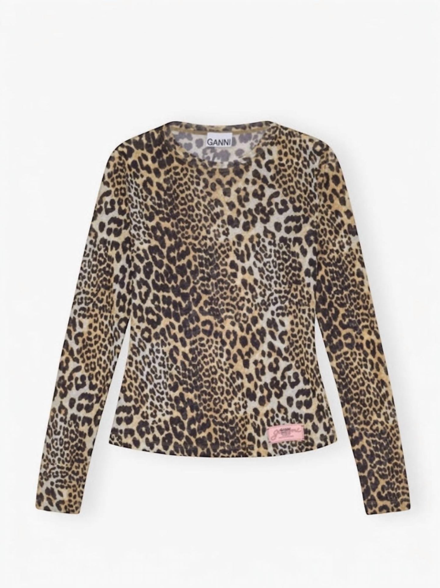 Ganni - Mesh Long Sleeve Top