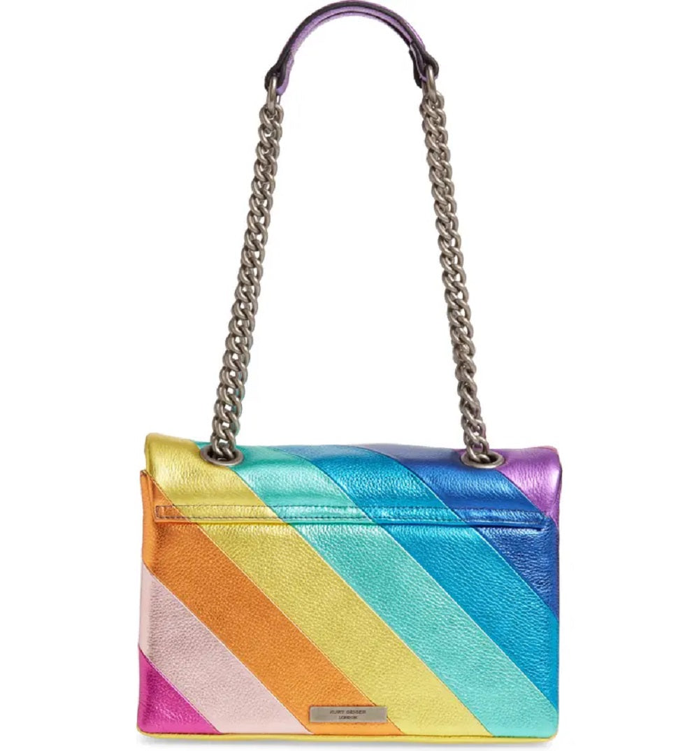 Kurt Geiger Women's Rainbow Shop Kensington Leather Crossbody Bag Pink Size Regular