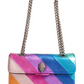 Kurt Geiger Women's Rainbow Shop Kensington Leather Crossbody Bag Pink Size Regular
