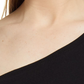 Topshop One-Shoulder Bodysuit In Black Size Large