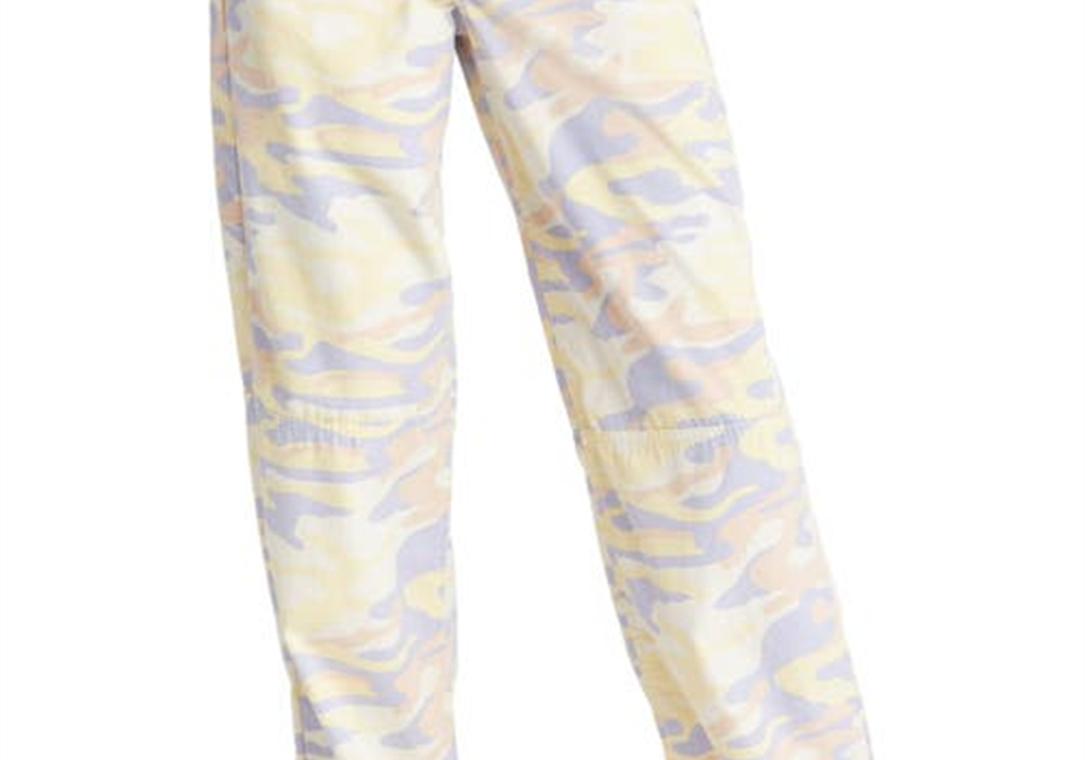 Topshop Blue Camo Print Utility Pants Size 8 US