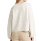 Topshop Women's Grey Marl Mixed Stitch Balloon Sleeve Crop Sweater Size X-Small