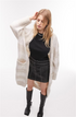 topshop-womens-beige-block-stripe-cardigan-size-x-small