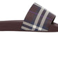 Burberry Men's Furley Check Slide Sandal Red Size 7
