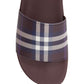 Burberry Men's Furley Check Slide Sandal Red Size 7
