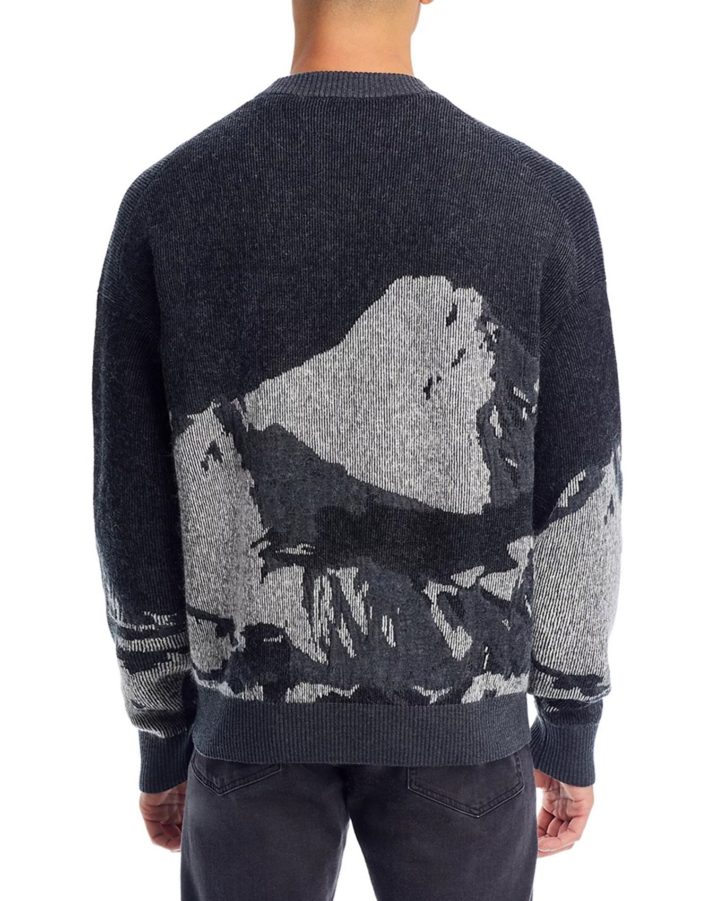 Hugo Sermatt Long Sleeve Crewneck Wool Sweater