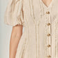 2.7 August Apparel - Lindsey Button Up Mini Dress