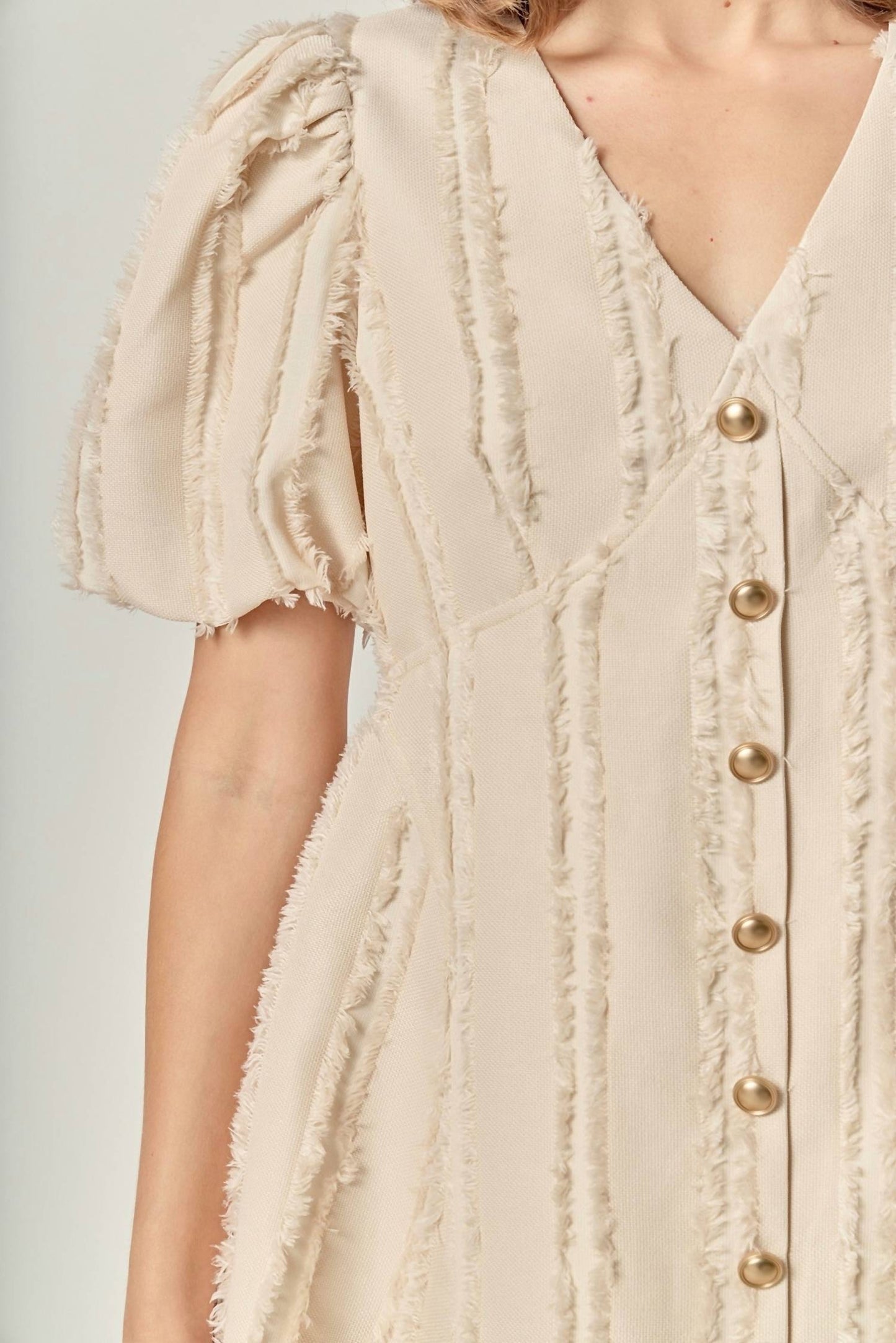 2.7 August Apparel - Lindsey Button Up Mini Dress