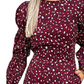 AX Paris Women's Animal Print Elasticated Sleeve Jumpsuit Purple Size 12