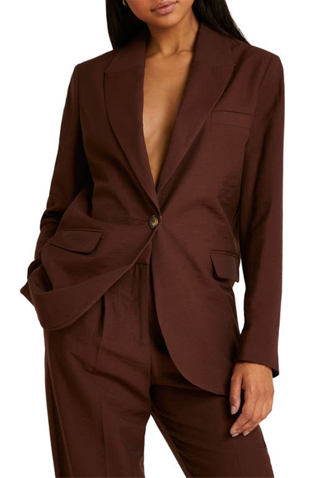 river-island-brown-singlebutton-blazer