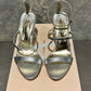Sophia Webster Women's Rosalind Almond Toe Crystal Star High Heel Sandals Gray Size 7.5
