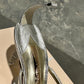 Sophia Webster Women's Rosalind Almond Toe Crystal Star High Heel Sandals Gray Size 7.5