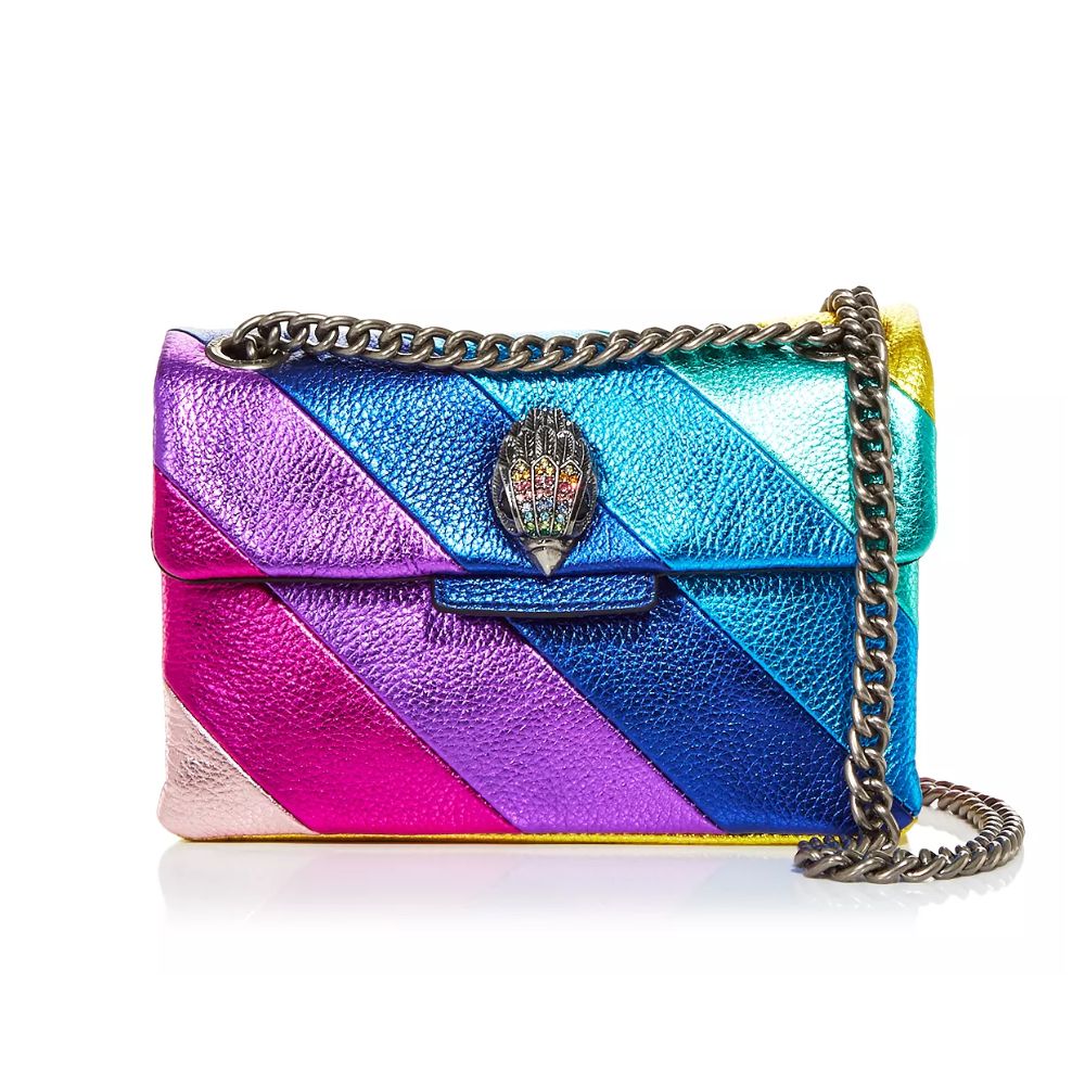 Kurt Geiger London Women's Mini Kensington Leather Crossbody Bag Blue Size Regular