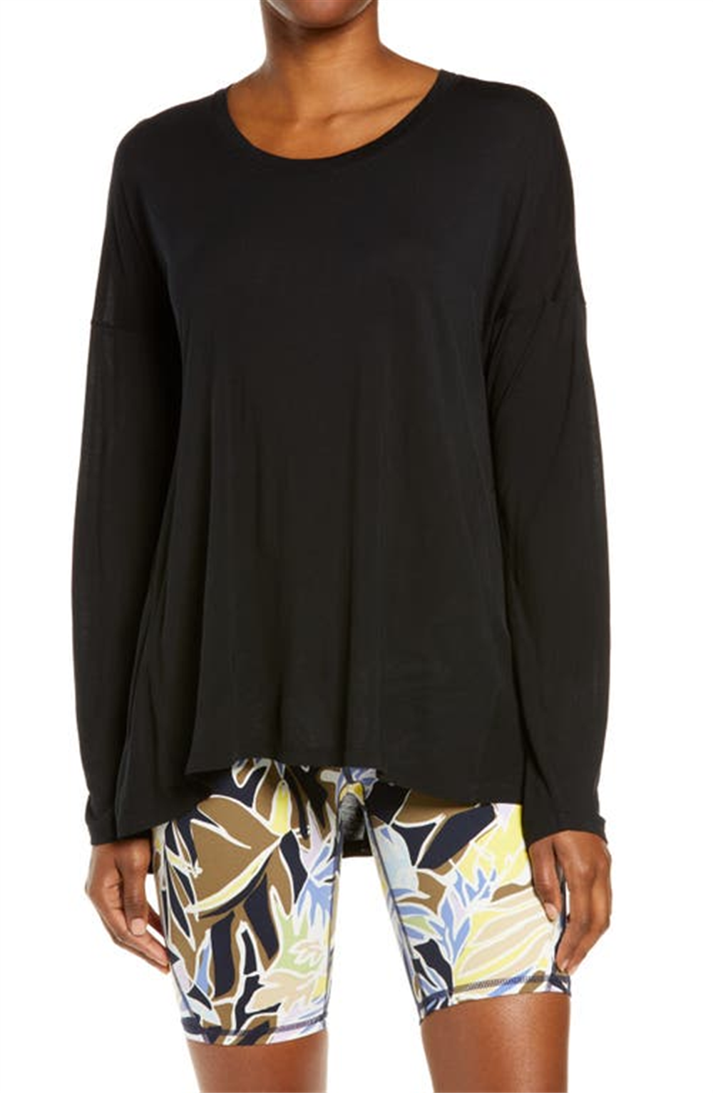 Sweaty Betty Women's Black Easy Peazy Long Sleeve Shirt Size X-Small