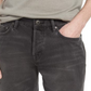 Allsaints Switch Raw Hem Denim Shorts In Washed Black