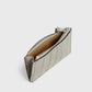 Allsaints Little Marlborough Croc Embossed Card Case Gray