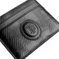 Ted Baker Men's Perrth House Check Embossed Leather Card Holder Black Size Regular