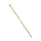 10k Yellow Gold Plated .925 Sterling Silver 2.00 Cttw Round-Cut Diamond Link 7" Bracelet (H-I Color, I2-I3 Clarity)