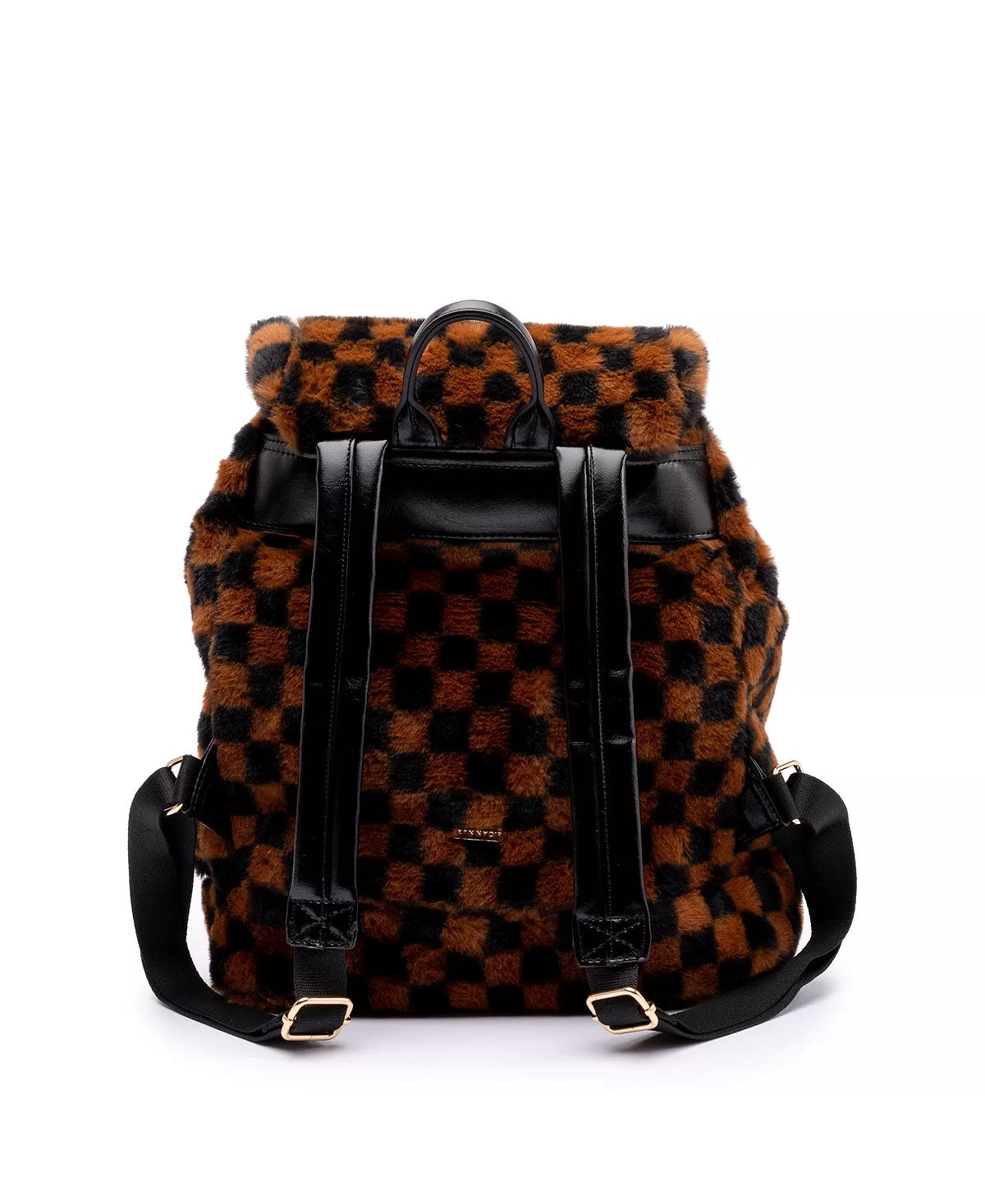 Skinnydip London Women's Checkerboard Fluff Utility Backpack Black Size Regular