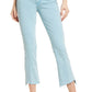 MOTHER Insider High Waist Crop Step Hem Jeans in Aquatic, Size 30
