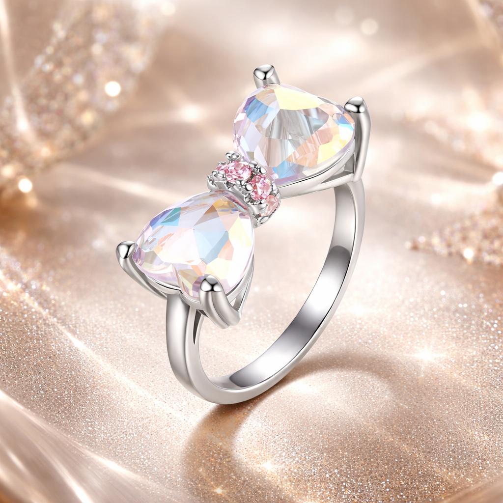 925 Sterling Silver 6.0 Size Pav�� Setting CZ Ring for Women