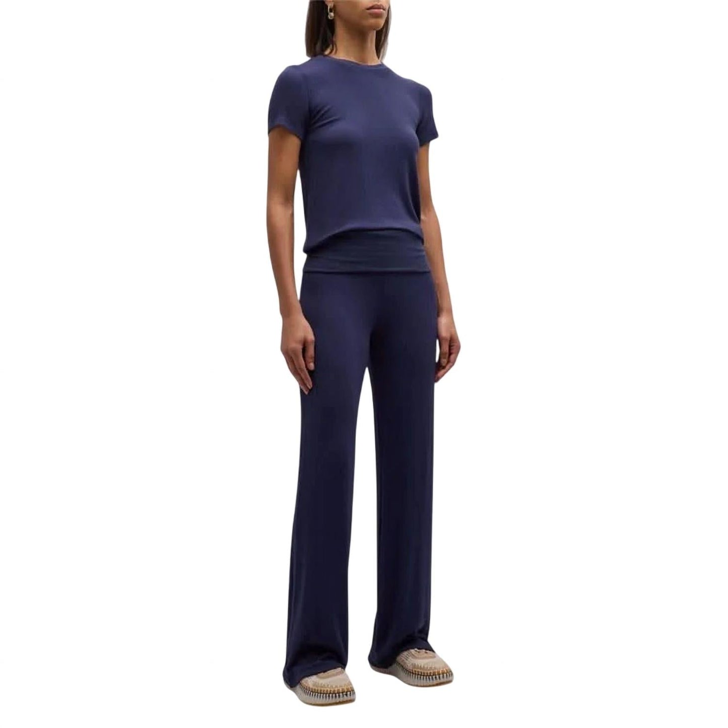 Atm - Modal Rib Straight Leg Pant