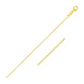 14k Yellow Gold Round Cable Link Chain 1.1mm