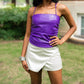 Buddylove - Jolie Vegan Leather Cropped Tank Top