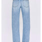 Pistola - Lexi Mid Rise Bowed Straight Jeans