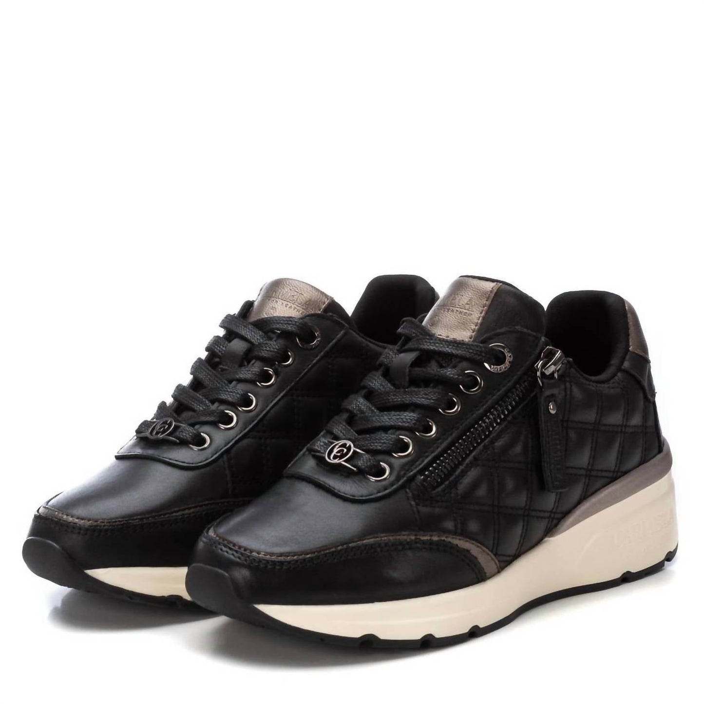 Xti - Women's Leather Trainer Sneakers