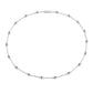 1.80 Carat Genuine Tanzanite .925 Sterling Silver Necklace