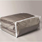Set of 5 Clear Vinyl Zippered Storage Bags 25x21x11 Inch