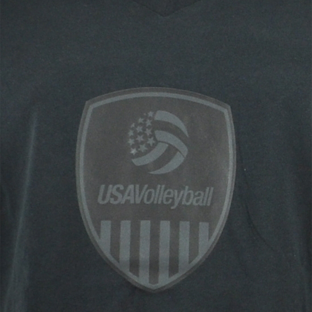 Adidas USA Volleyball Sports Short Sleeve V-Neck Womens Ladies Tshirt Tee Medium