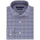 Tommy Hilfiger Men s Slim Fit Non Iron THFlex Supima Performance Stretch Glen Check Dress Shirt Blue Size 17