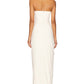 Deme By Gabriella - Pearl Gown Strapless Maxi Dress