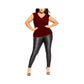 City Chic Womens Trendy Plus Size Ruched Top Size 14W