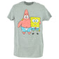 Spongebob Squarepants Patrick Star Cartoon Gray Adults Men Tshirt Tee
