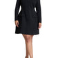 ELOQUII Women's Plus Size Mock Neck Mini Dress - 16, Black Onyx