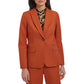 Calvin Klein Womens One Button Lux Suit Blazer Terra Size 16