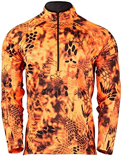 Kryptek Cronos 12 Zip Hoodie Mens Medium Inferno