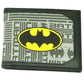 DC Comics Batman Dark Knight Superhero Canvas Bi Fold Mens Money Wallet Black