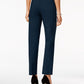 JM Collection Women's Petites Studded Pull On Pants Navy Size Medium Short