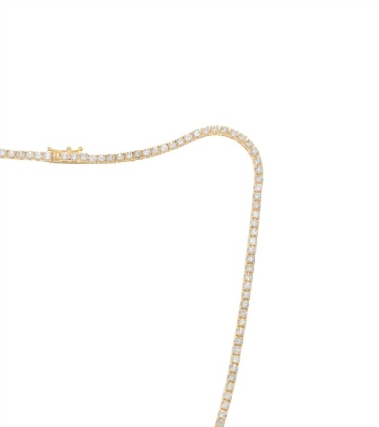 Diana M Jewels - 5.00 Cts Lab Grown Round Diamond Tennis Necklace