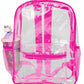 Cap Zone - Women's Extra Large Outlined Clear PVC Backpack