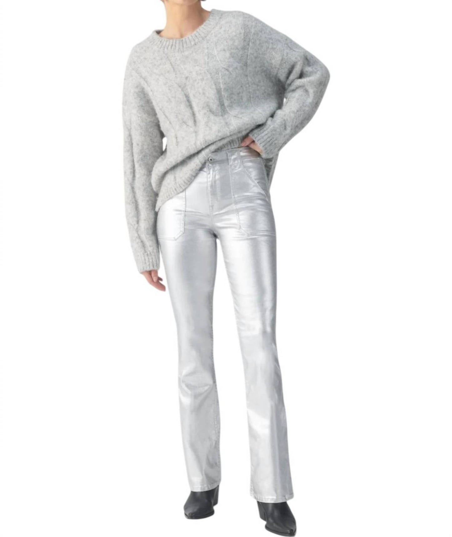 Sanctuary - Metallic Hayden Bootcut Standard Rise Pants