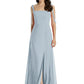 Tie-Shoulder Chiffon Maxi Dress with Front Slit