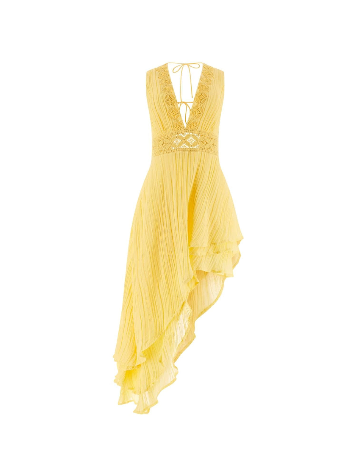 GUESS Womens Eco Sleeveless Danny Dress Raise Sun Yellow Extra Large