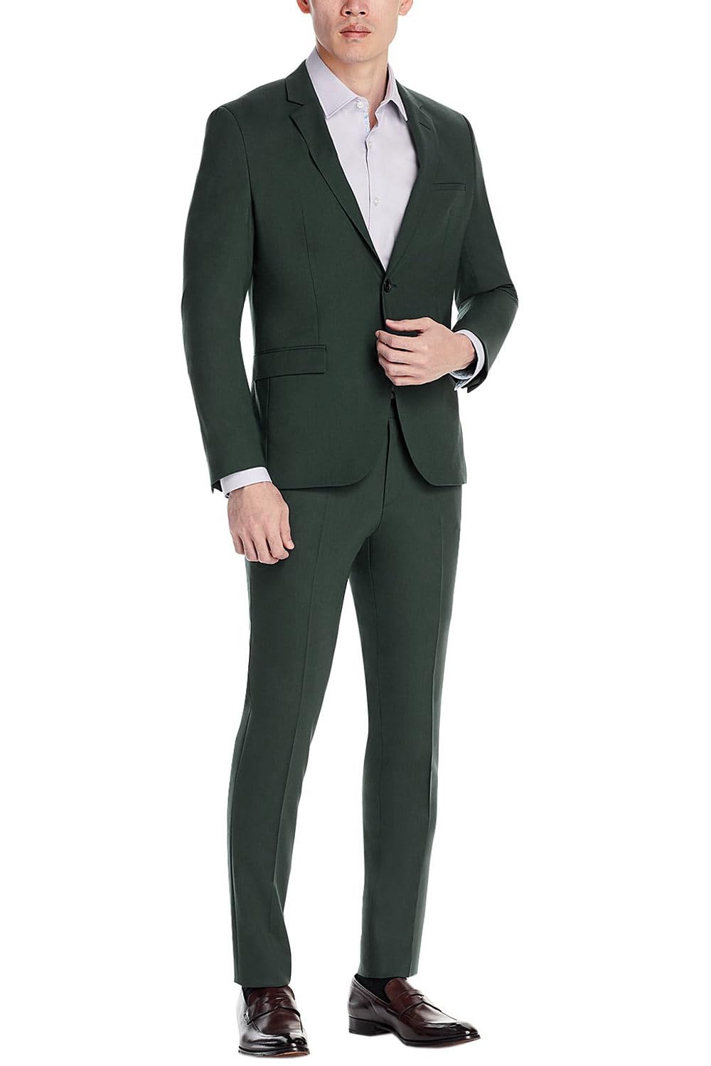 hugo-boss-mens-modern-fit-karl-tom-super-flex-wool-blend-suit-42s-dark-green