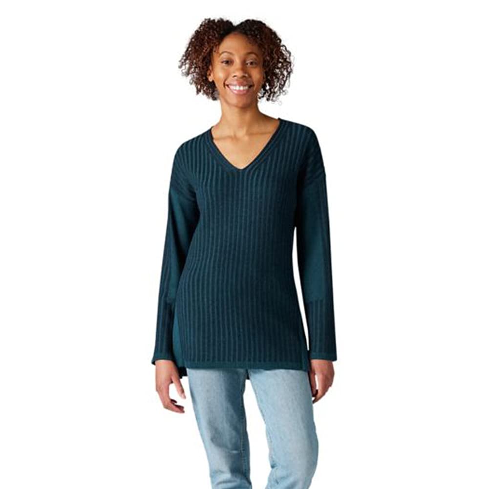 smartwool-womens-shadow-pine-v-neck-rib-sweater-twilight-blue-heather