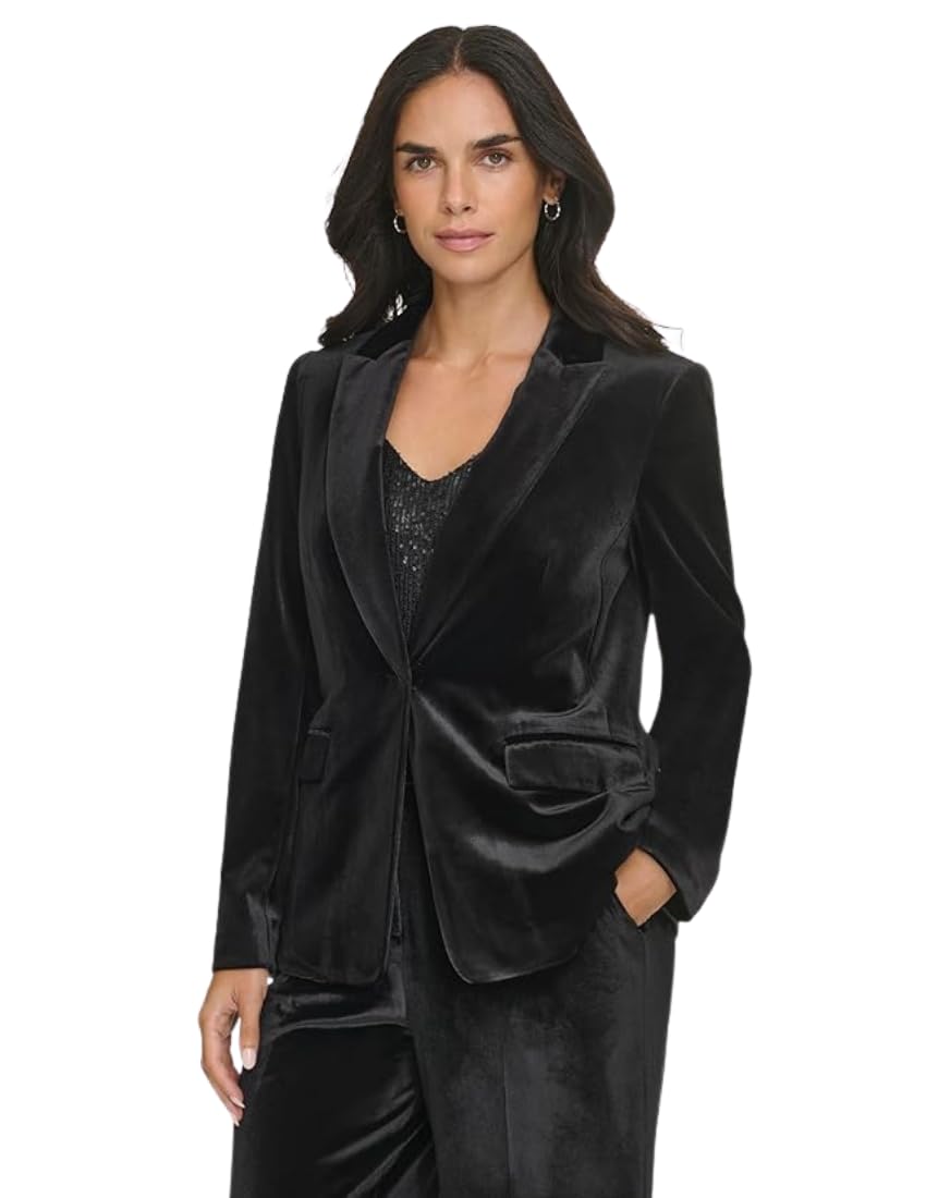 Calvin Klein Women's Black Blazer Jacket Size 2